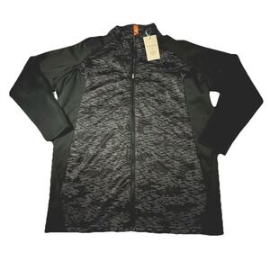 Peter Millar Youth Performance Golf Merge Elite Black Zip-Up Jacket | XL